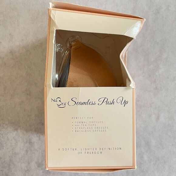 Fashion Forms Nubra Seamless Push Up Bra in Mocha Womens Size A NEW! Damaged Box - Picture 7 of 11